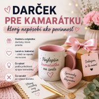 Darček pre kamarátku, ktorý nepôsobí ako povinnosť ❤️