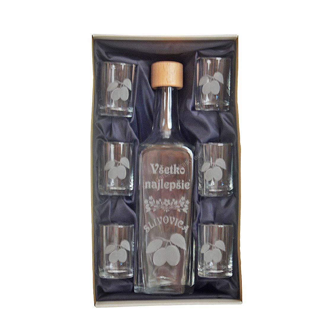 Fľaša so štamperlíkmi - Všetko najlepšie