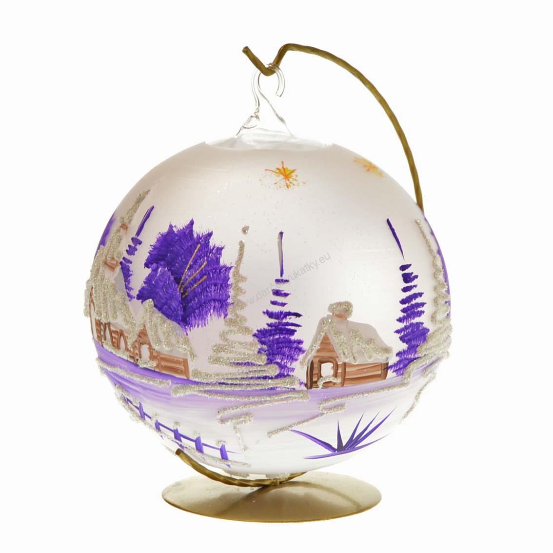 Svietnik fialový matný