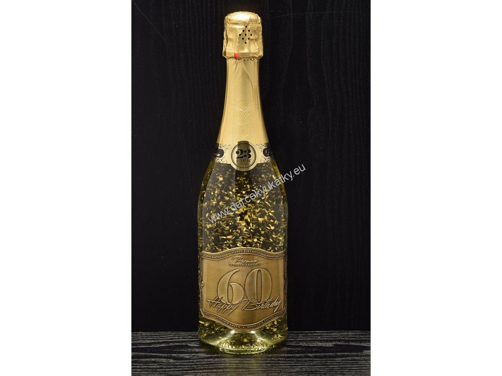Víno so zlatom 0,2L - K 60. narodeninám