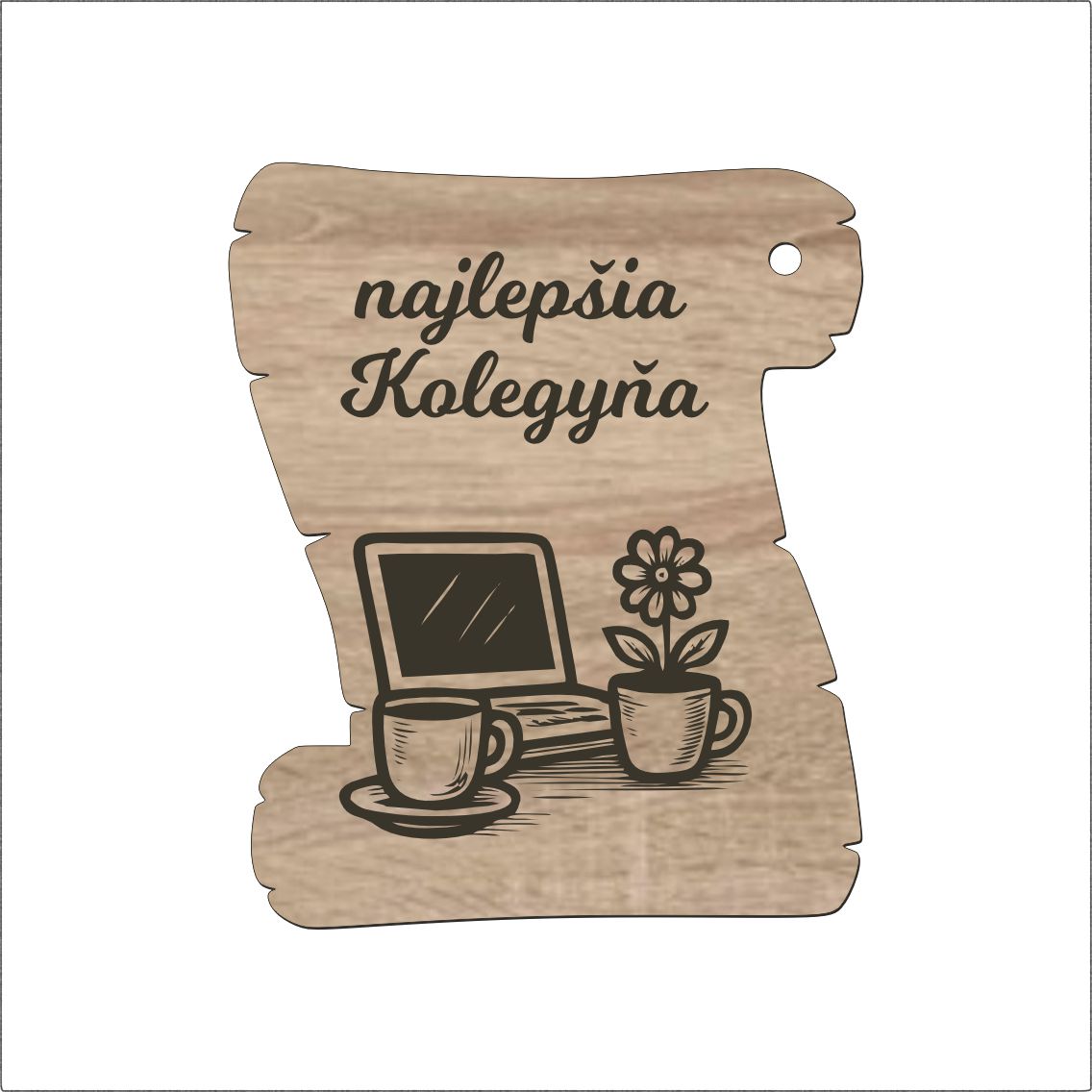 Pergamenová tabuľka – Najlepšia kolegyňa
