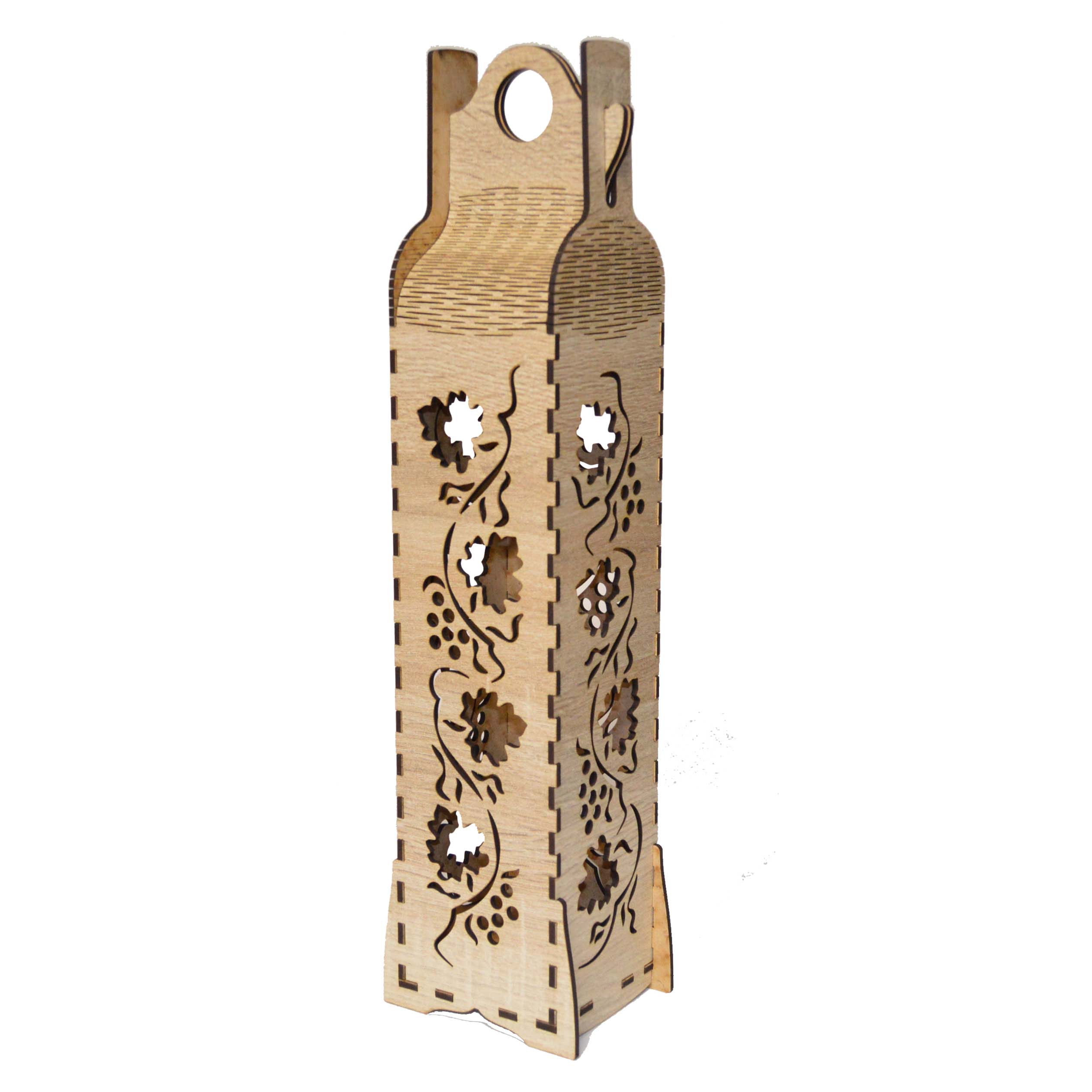 Drevená krabička na víno - Hrozno