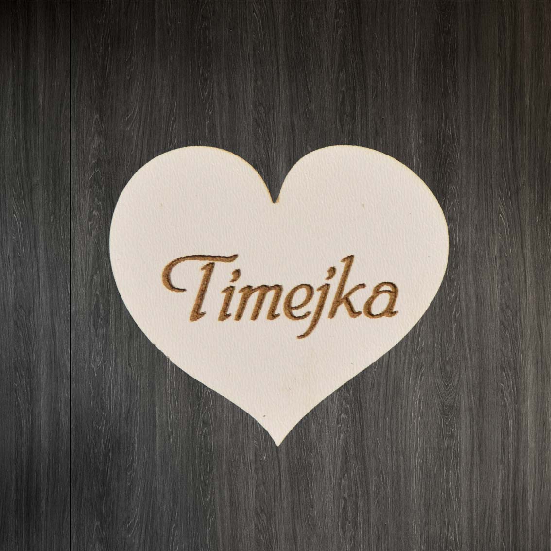 Svadobná menovka - Srdiečko