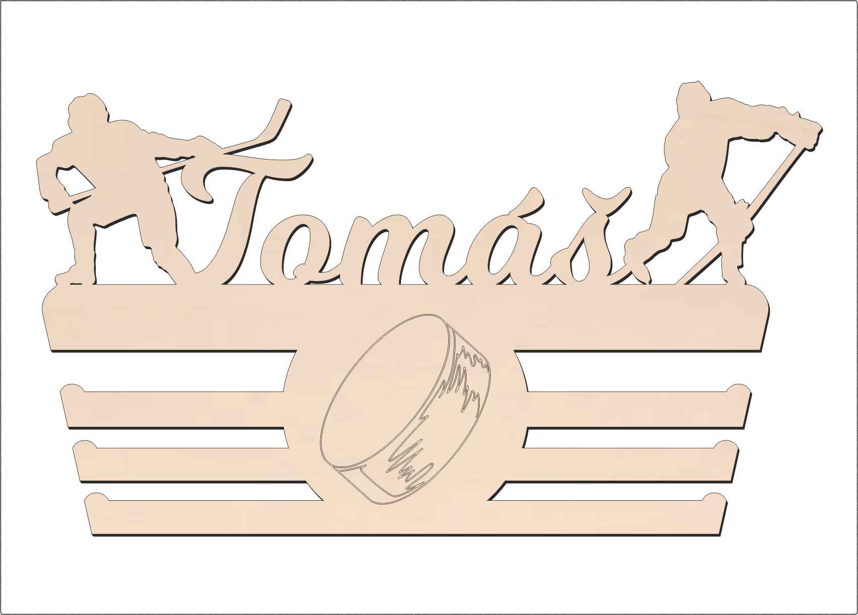 Vešiak na medaily - Hokej