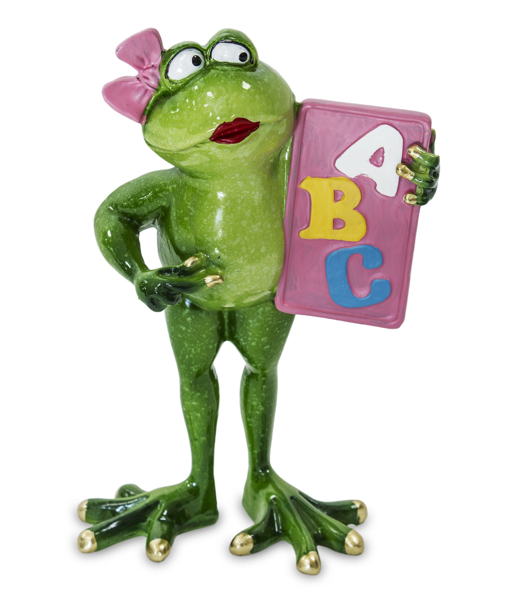 Keramická žabka - Školáčka