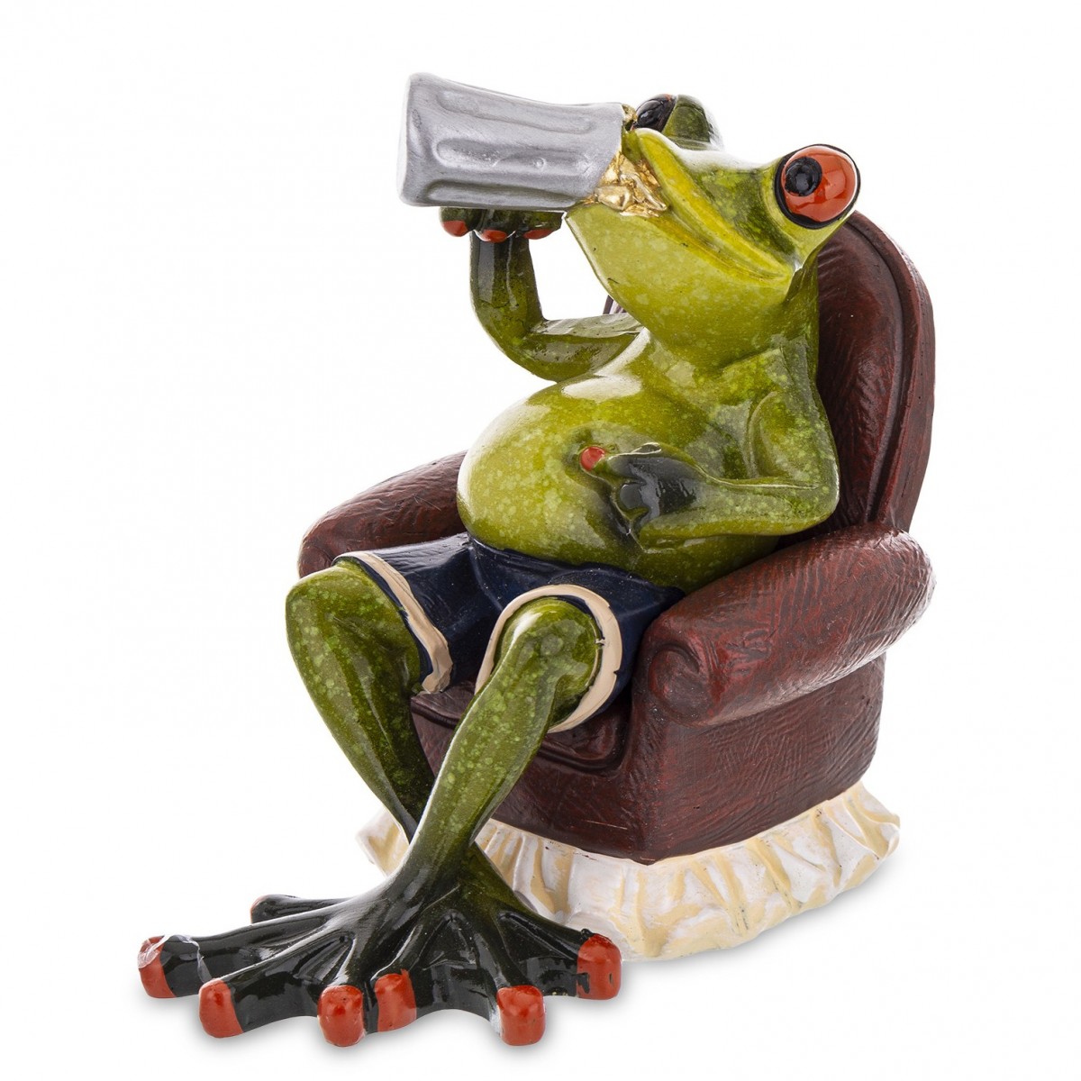 Keramická žabka - Relax pri pivku
