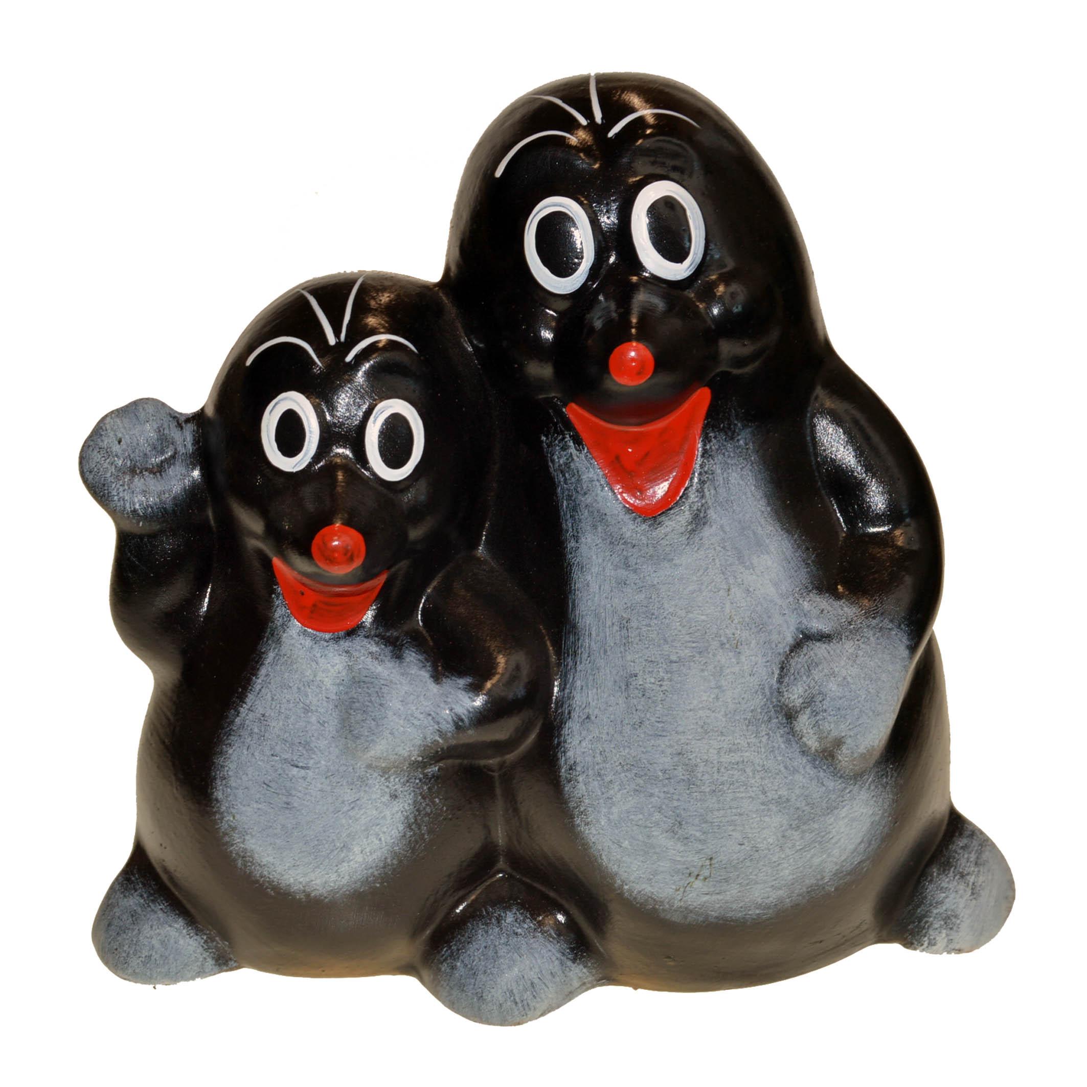 Keramická soška do záhrady - Krtkovia