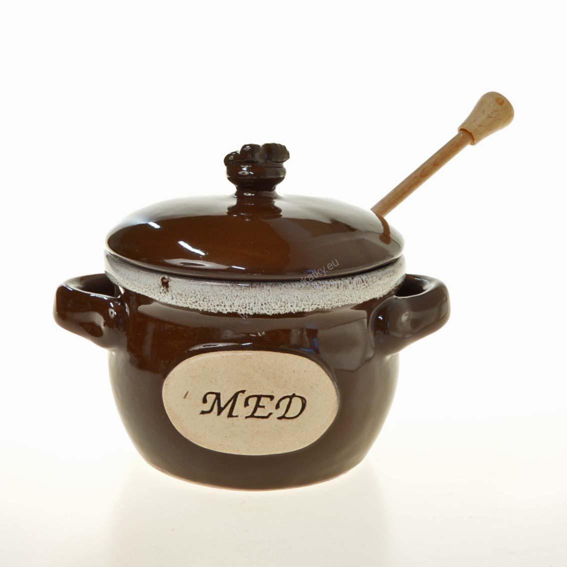 Dóza keramická na med