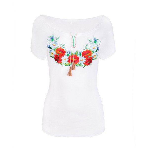 Dámska blúzka vyšívaná makovicami - 2XL