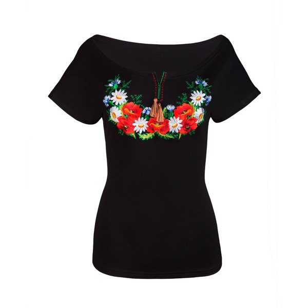 Dámska blúzka vyšívaná makovicami - 2XL