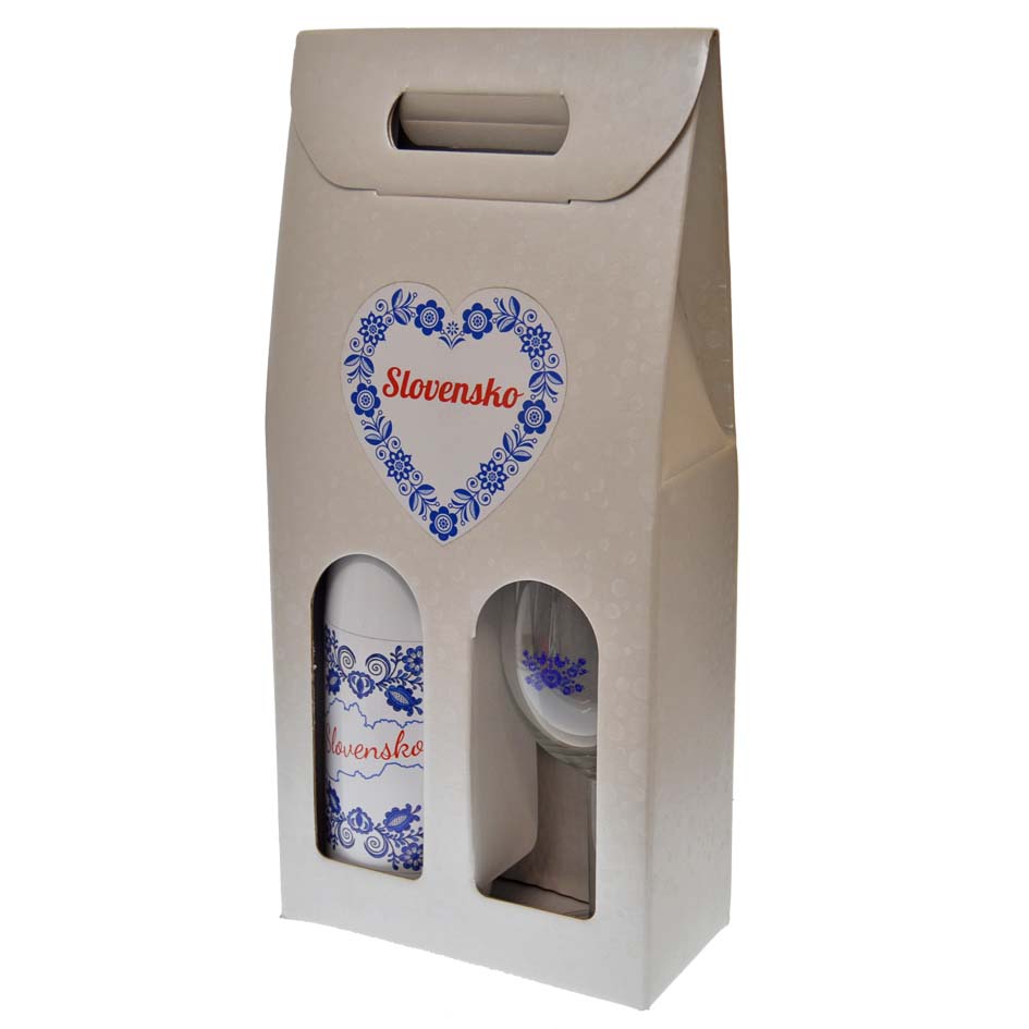 Folklór - Darčekový set víno + pohár - Slovensko