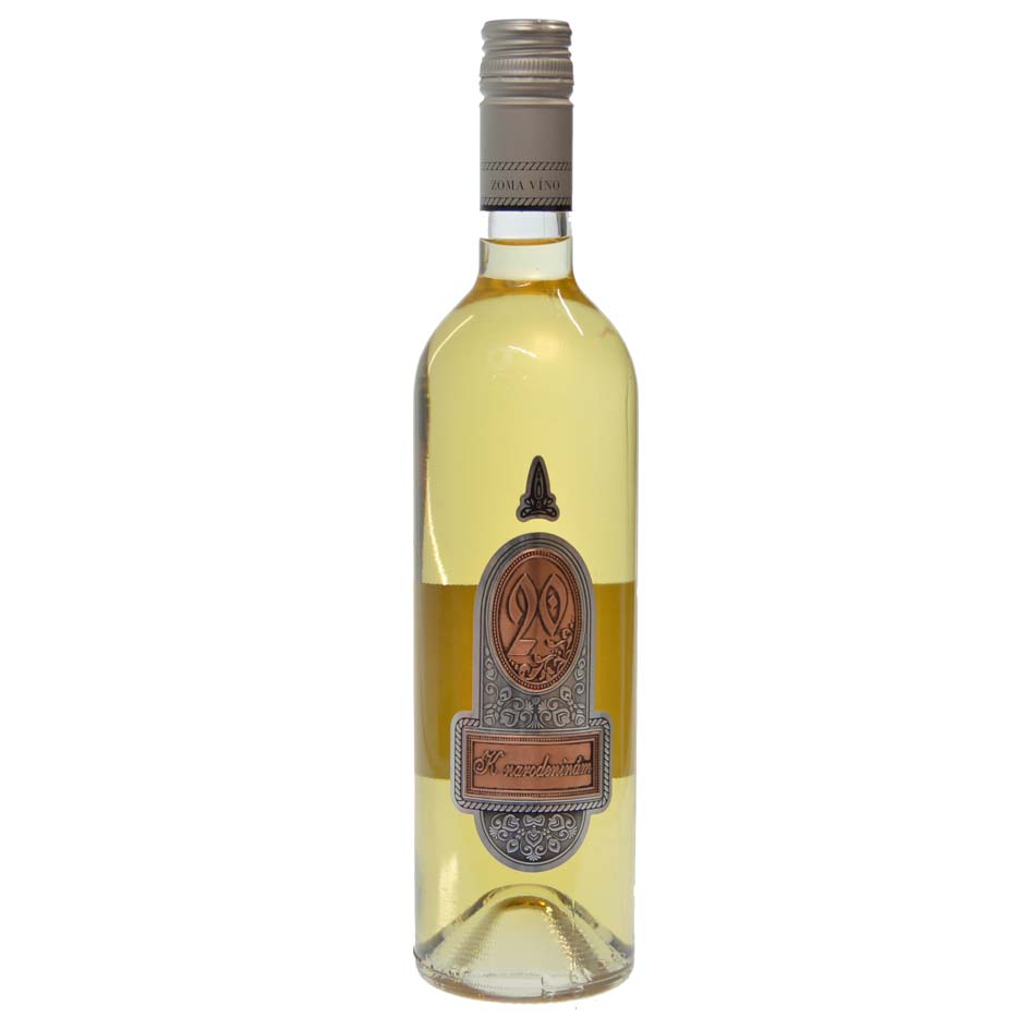 Darčekové víno s cínovou etiketou k 20 narodeninám