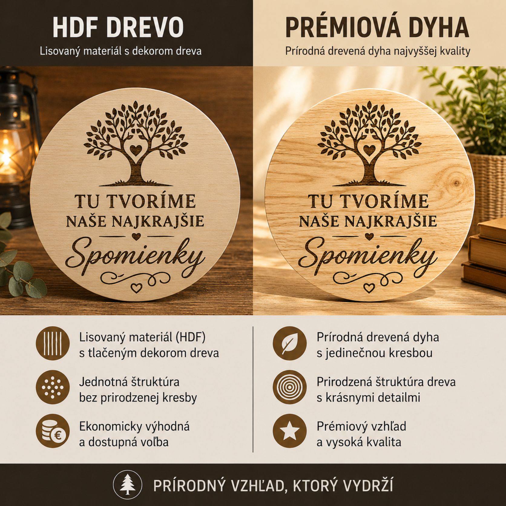 Prírodná dyha 4 mm(+ 50 % )