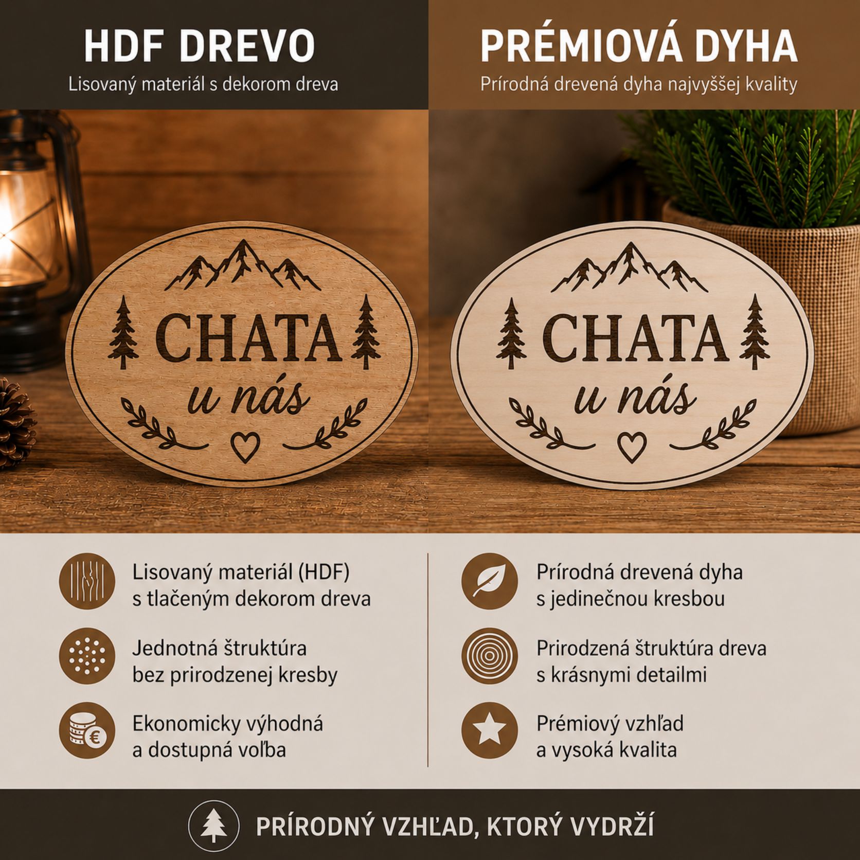 Prírodná dyha 4 mm(+ 50 % )
