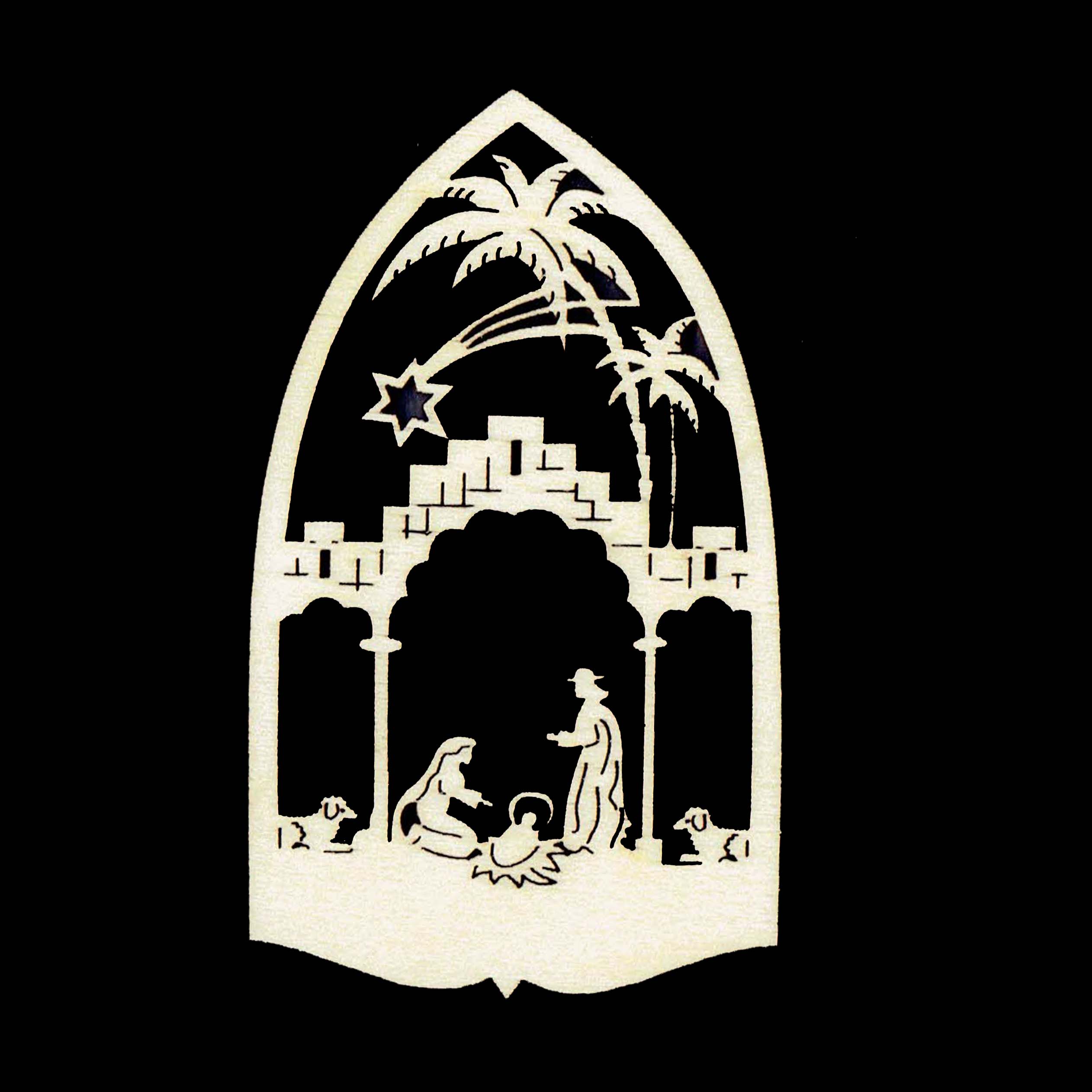 Vianočná ozdoba - Betlehem 9 cm