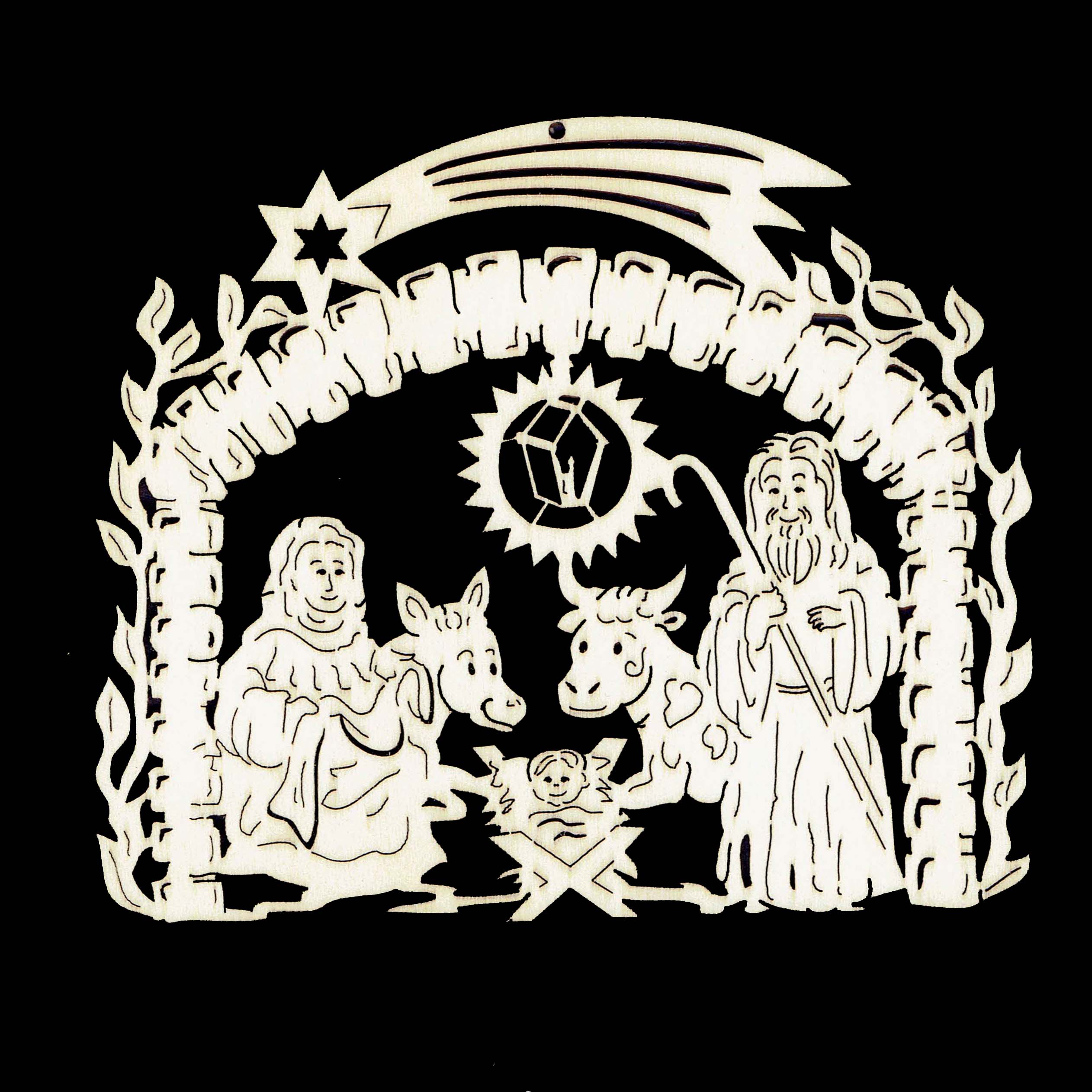 Vianočná ozdoba - Betlehem 16 cm