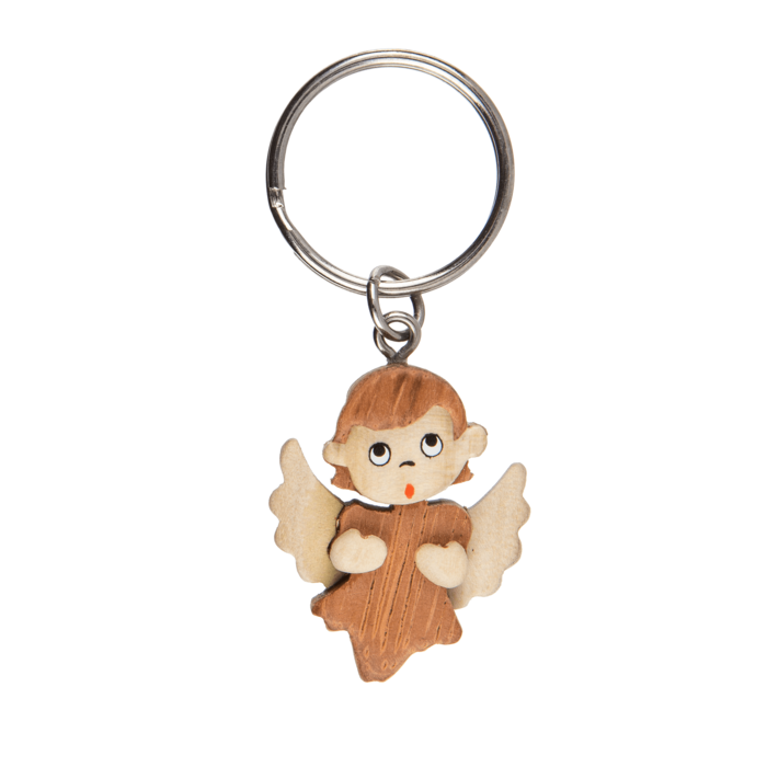 Drevený prívesok na kľúče - anjelik