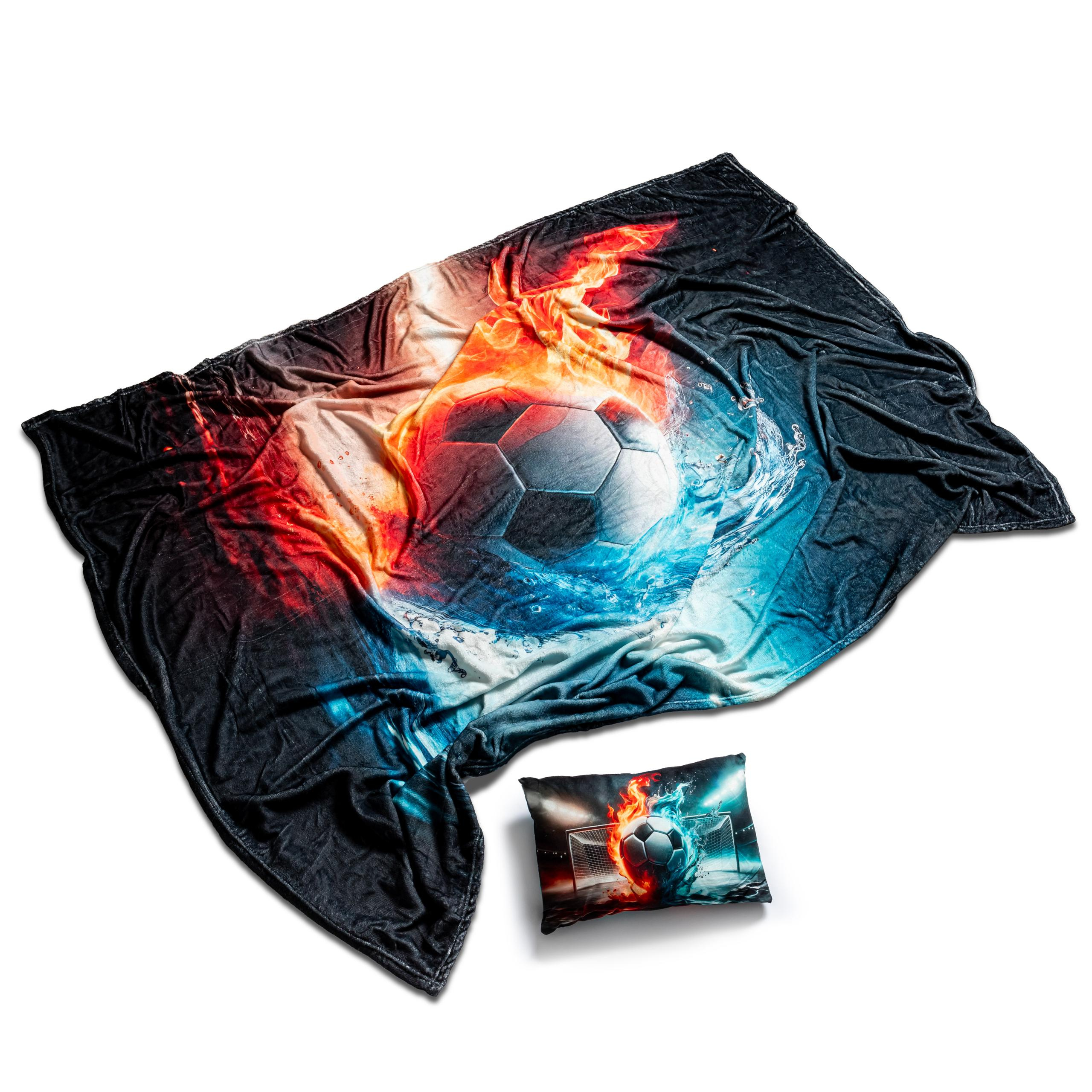 Futbalová súprava vankúš s dekou