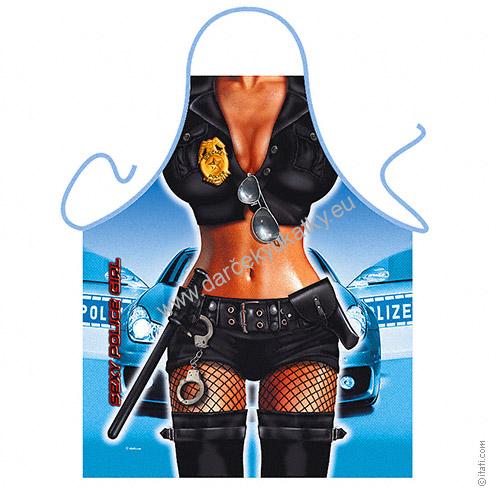 Kuchynská zástera - Policajtka
