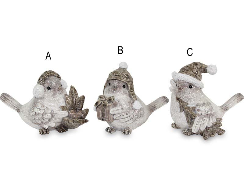 Vianočná dekorácia vtáčik - typ C