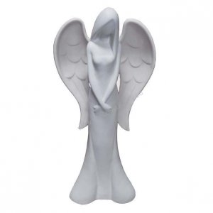 Keramický anjel biely 130 cm