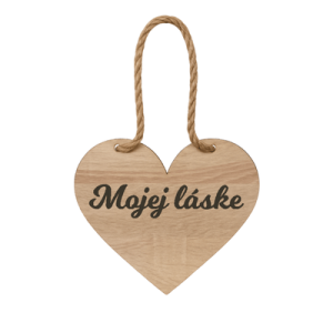 Drevené srdiečko – Mojej láske