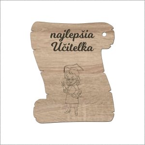 Pergamenová tabuľka – Najlepšia učiteľka