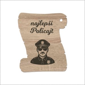 Pergamenová tabuľka – Najlepší policajt