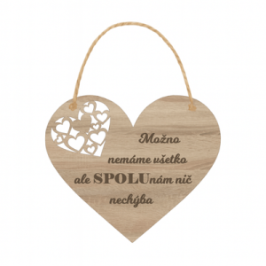 Drevené srdce – Spolu nám nič nechýba