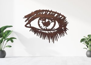 Drevený obraz – Oko