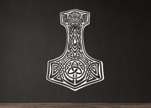 Drevený obraz – Thorove kladivo