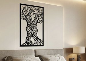 Drevený obraz na stenu – Spojenie dvoch duší