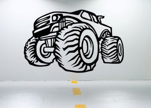 Drevený obraz na stenu – Monster Truck Off-road