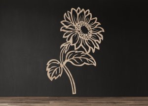 Drevený obraz na stenu – Slnečnica