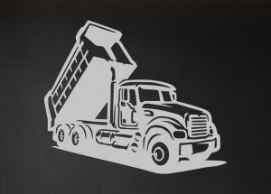 Drevený obraz na stenu – Nákladné auto