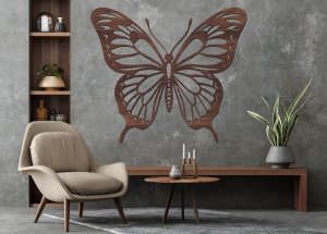 Drevený obraz – Elegantný motýľ