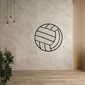 Drevený obraz na stenu - Volejbalová lopta