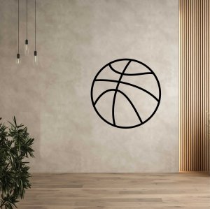 Drevený obraz na stenu - Basketbalová lopta