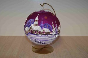 Svietnik fialový matný