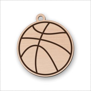 Basketbalová drevená kľúčenka – lopta