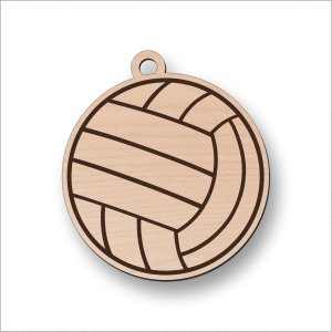 Volejbalová drevená kľúčenka – lopta