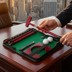 Golf do kancelárie v darčekovom puzdre