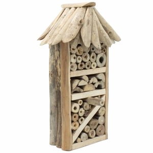 Vysoká búdka pre včely a hmyz z naplaveného dreva