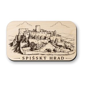 Drevená magnetka Spišský hrad - historická dominanta Slovenska