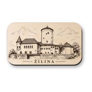 Drevená magnetka Žilina - Budatínsky zámok