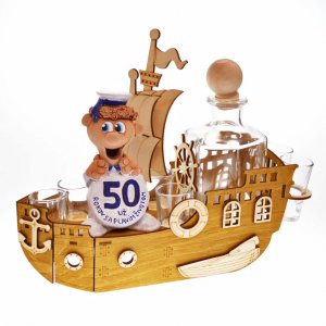 Darčekový set Kubko - 50 rokov sa plavím životom