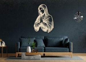 Drevený obraz na stenu - Panna Mária v modlitbe