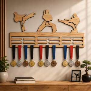 Vešiak na medaily - Karate