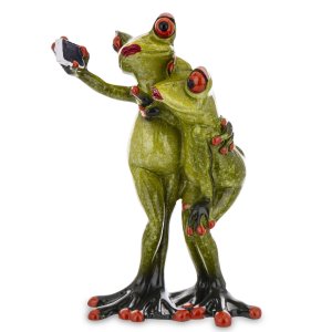 Keramická žabka - Selfie