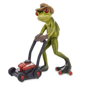 Keramická žabka - Záhradník